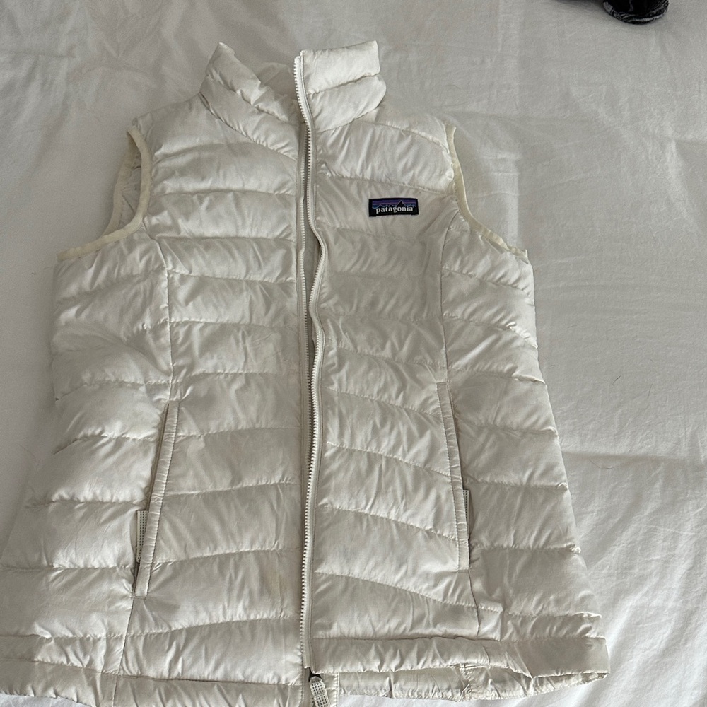 Patagonia Girl’s Cream Quilted Vest